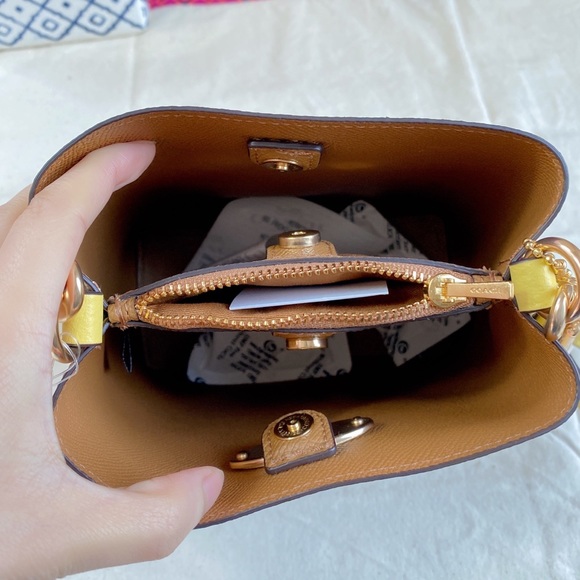 Coach Mini Town Bucket Bag In Signature Canvas With Dreamy Veggie Print - Picture 8 of 11